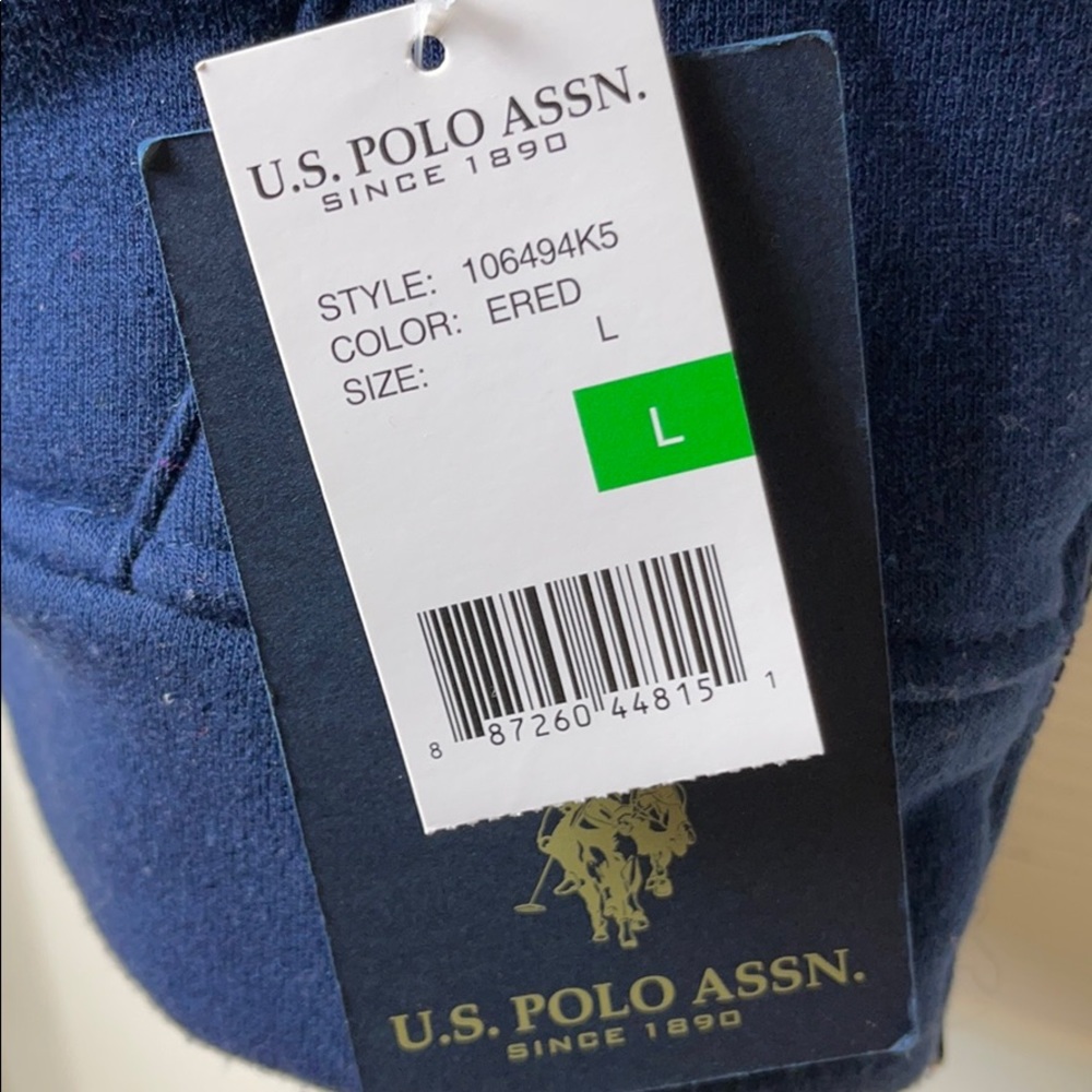 U.S. POLO ASSN Blue/Red Men’s Hoodie - Picture 7 of 7